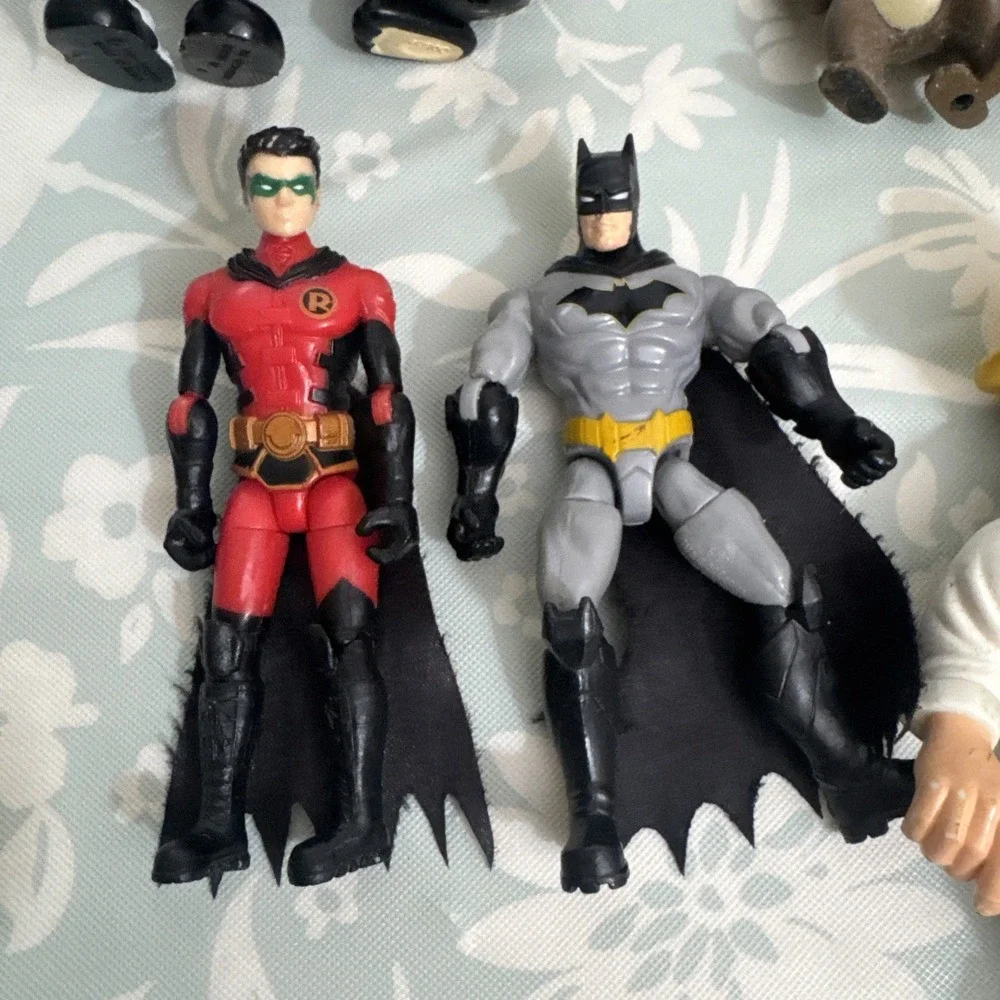 Lot Of Vintage Mixed‎ Toys Batman Kool-Aid California Raisin Dick Tracey Ect.